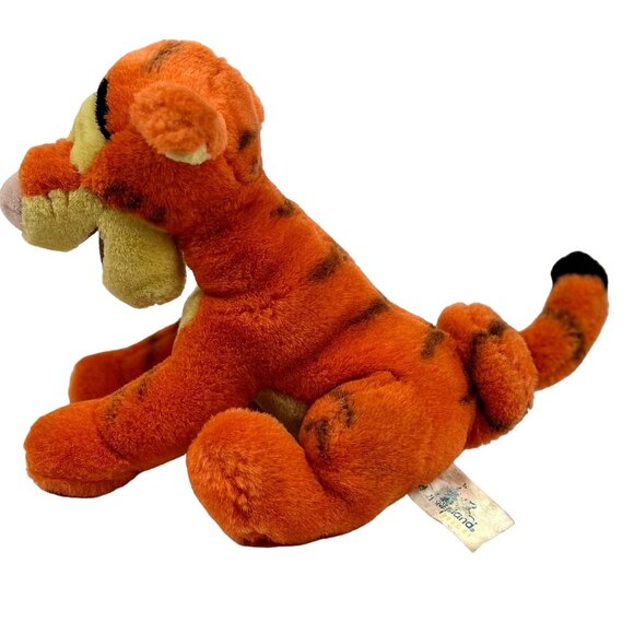 Disney Tigger Plush 9" Disneyland Beanbag Stuffed Soft Toy Older Tag - Picture 5 of 8